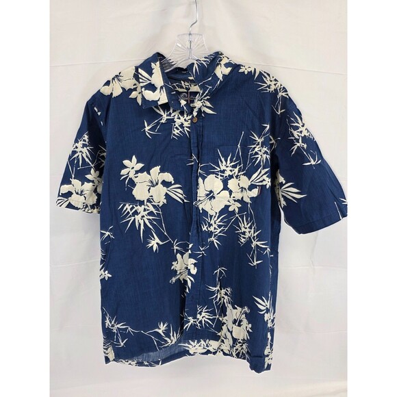 Mens O'Neill Button Up Blue Multi Floral Hawaiian Collar Shirt SZ M - Picture 1 of 10